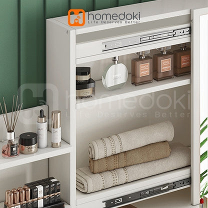 Pekanbaru Homedoki Meja Rias Led/ Meja Rias Aesthetic /Meja Rias Lampu/Meja Rias Minimalis/Meja Rias Sliding/Meja Make Up