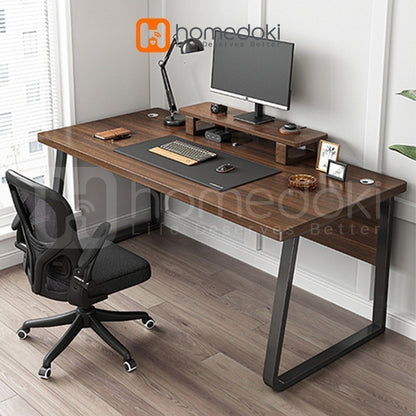 Pekanbaru Homedoki Meja Kerja/ Meja Kantor/ Meja Belajar/ Office Table/ Meja Kayu Minimalis