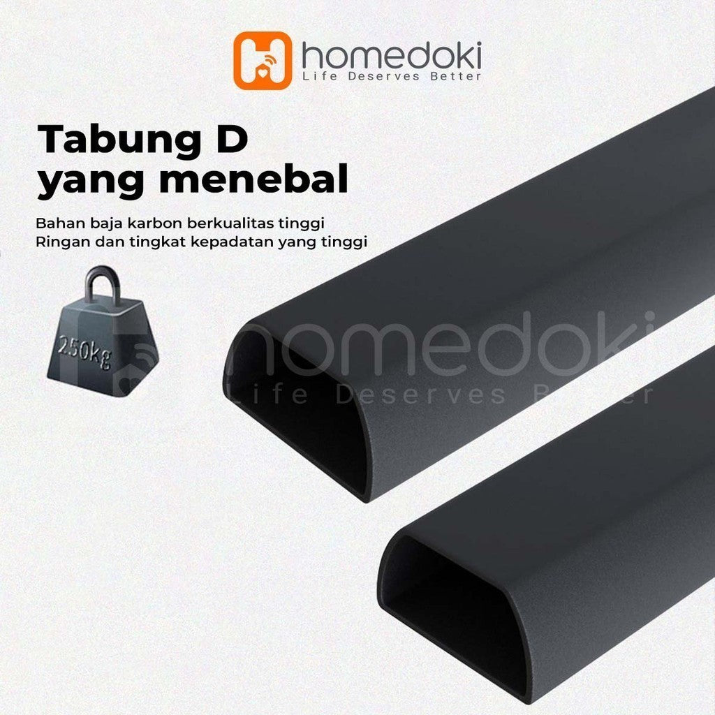 Pekanbaru Homedoki Tangga Rumah Lipat Tangga Besi Lipat 3/4 Step Household Steel Ladder/ Tangga Lipat Aluminium 4 Step Premium Ladder