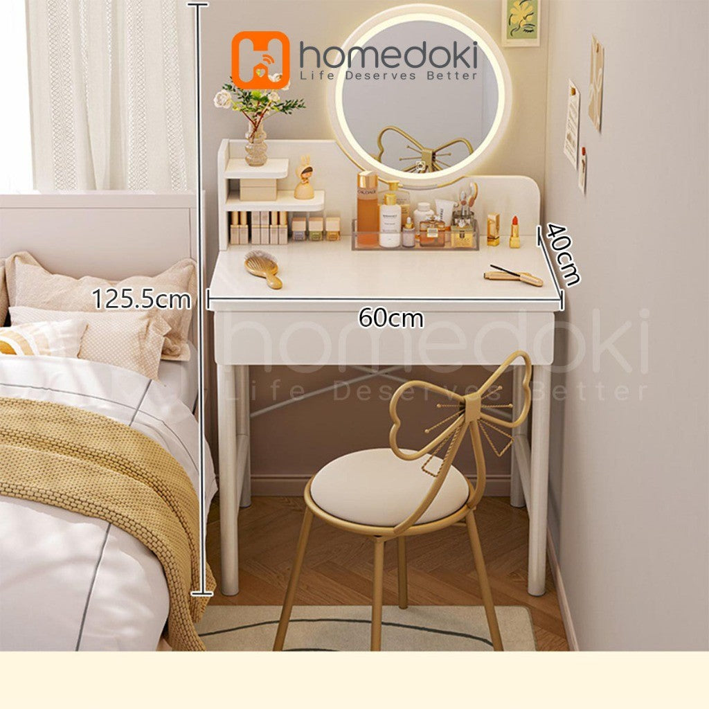 Pekanbaru Homedoki Meja Rias/Meja Rias Aesthetic/Meja Rias Minimalis/Meja Rias Led/Meja Rias Lampu/Meja Rias Sliding/Meja Make Up