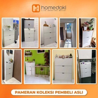 Pekanbaru Homedoki Lemari Rak /Rak Sepatu Kayu /Rak Serbaguna Kayu /Rak Lemari Sepatu Minimalis /Rak Sepatu Susun Penyimpanan /Rak Susun Multifungsi Serbaguna