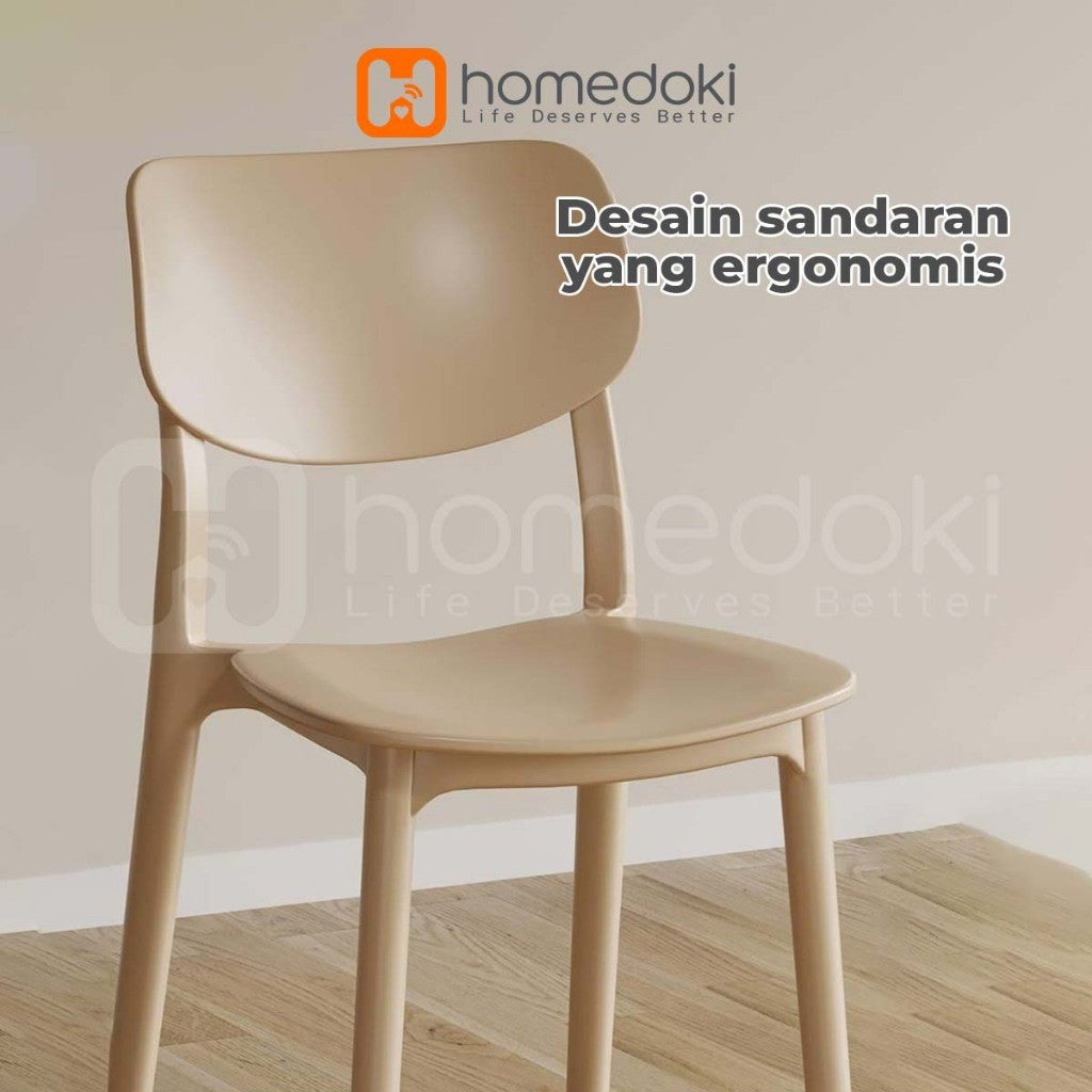 Pekanbaru Homedoki Kursi Plastik/Kursi Kantor/Kursi Belajar/Kursi Teras/Kursi Santai/Kursi Kerja/Kursi Makan/Kursi Cafe