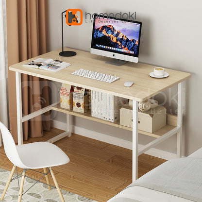 Pekanbaru Homedoki Meja Belajar Minimalis/  Meja Gaming / Meja Komputer / Meja Kantor / Meja Rias Panjang / Meja Kamar Tidur Sederhana