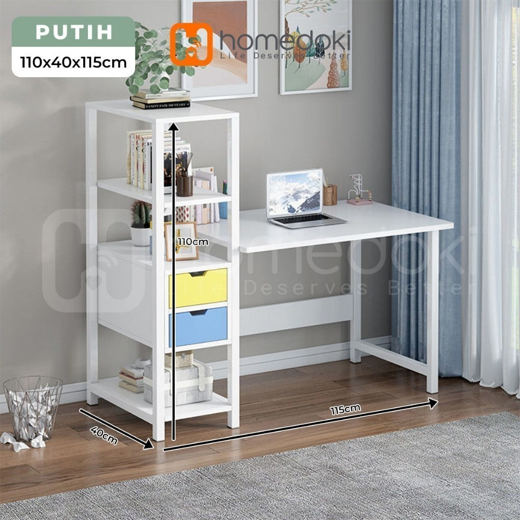 Pekanbaru Homedoki Meja Belajar Minimalis/Meja Komputer Minimalis/Meja Gaming Minimalis/Meja Belajar Anak/Meja Belajar Aesthetic