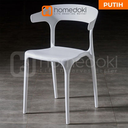 Pekanbaru Homedoki Kursi Plastik/Kursi Kantor/Kursi Belajar/Kursi Teras/Kursi Santai/Kursi Kerja/Kursi Makan/Kursi Cafe