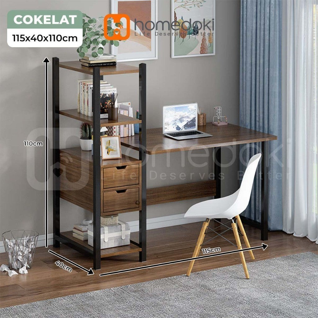 Pekanbaru Homedoki Meja Komputer Minimalis/Meja Belajar/Meja Kerja/ Meja Gaming/Meja Kantor