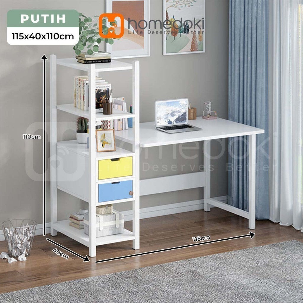 Pekanbaru Homedoki Meja Komputer Minimalis/Meja Belajar/Meja Kerja/ Meja Gaming/Meja Kantor