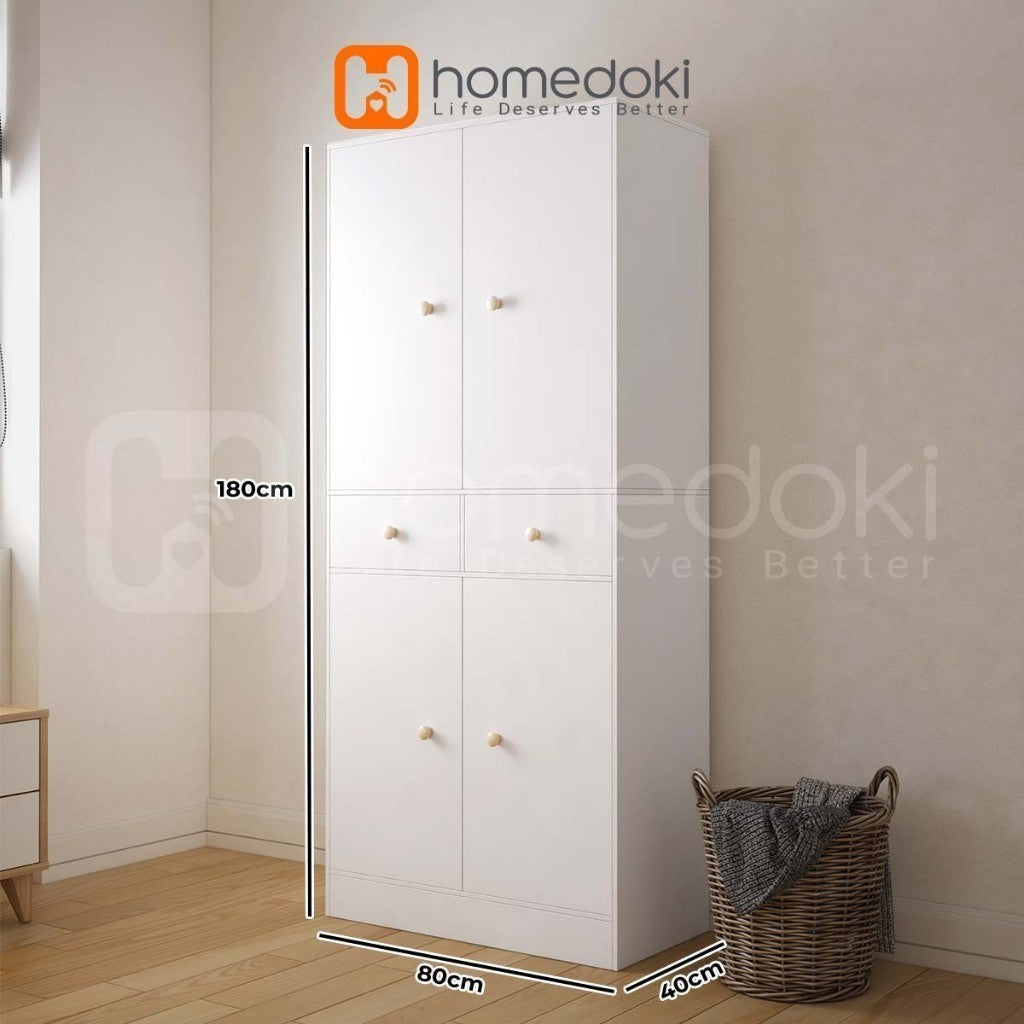 Pekanbaru Homedoki Lemari Pakaian/Lemari Baju/Lemari Baju Minimalis/Lemari Pakaian Estetik/Lemari Baju Aesthetic/Lemari Pakaian Minimalis