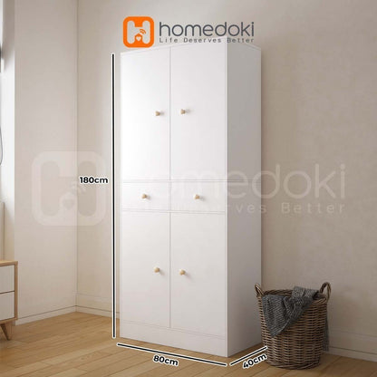 Pekanbaru Homedoki Lemari Pakaian/Lemari Baju/Lemari Baju Minimalis/Lemari Pakaian Estetik/Lemari Baju Aesthetic/Lemari Pakaian Minimalis