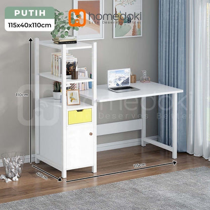 Pekanbaru Homedoki Meja Belajar Minimalis/  Meja Gaming / Meja Komputer / Meja Kantor / Meja Rias Panjang / Meja Kamar Tidur Sederhana