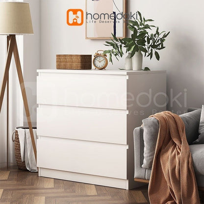 Pekanbaru Homedoki Lemari Laci / Lemari Baju Minimalis / Lemari Serbaguna / Lemari Susun Kayu / Lemari Putih Minimalis
