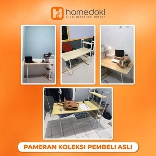 Pekanbaru Homedoki Meja Belajar Minimalis/Meja Komputer Minimalis/Meja Gaming Minimalis/Meja Belajar Anak/Meja Belajar Aesthetic