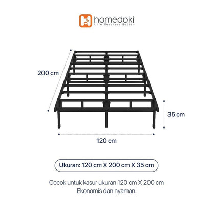 Pekanbaru Homedoki Basiclitebed  Series/ Tatakan Divan Tempat Tidur / Yelena Ranjang Tidur / Dipan Tempat Tidur