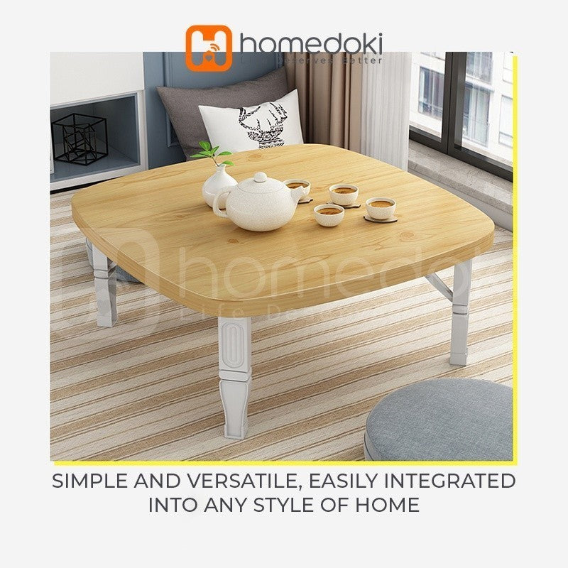 Pekanbaru Homedoki Meja Lesehan Lipat/Meja Lesehan/Meja Lipat/Meja Lesehan Aesthetic/Meja Makan Lipat/Meja Makan