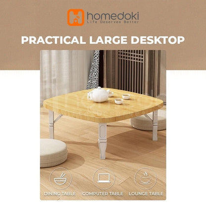 Pekanbaru Homedoki Meja Lesehan Lipat/Meja Lesehan/Meja Lipat/Meja Lesehan Aesthetic/Meja Makan Lipat/Meja Makan
