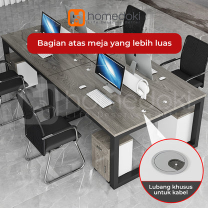 Pekanbaru Homedoki Meja /Meja Kantor / Computer Desk /Meja Kantor / Meja Kayu Minimalis / Meja Kerja