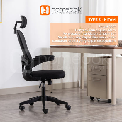 Pekanbaru Homedoki Kursi Kantor / Kursi Gaming / Kursi Putar / Kursi Kantor Hidrolik / Kursi Jaring / Kursi Ergonomis