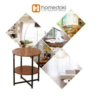 Pekanbaru Homedoki Meja Tamu/Meja Kopi/Meja Sudut/Meja Cafe/Coffe Table/Meja Minimalis/Meja Teras