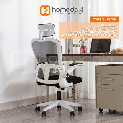 Pekanbaru Homedoki Kursi Kantor / Kursi Gaming / Kursi Putar / Kursi Kantor Hidrolik / Kursi Jaring / Kursi Ergonomis