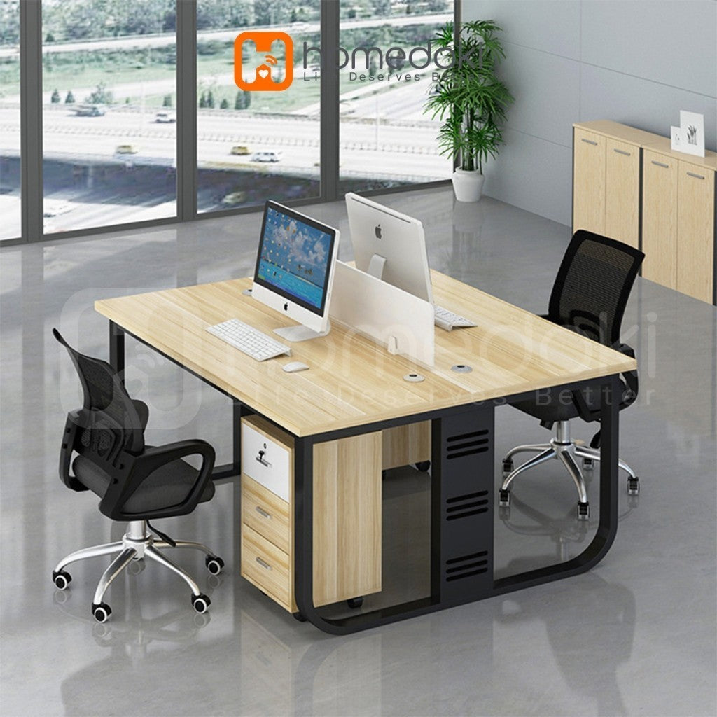 Pekanbaru Homedoki Meja /Meja Kantor / Computer Desk /Meja Kantor / Meja Kayu Minimalis / Meja Kerja