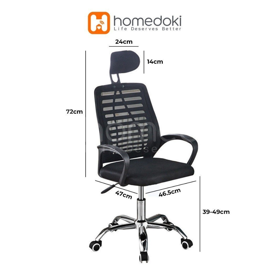 Pekanbaru Homedoki Kursi Kantor / Kursi Gaming / Kursi Putar / Kursi Kantor Hidrolik / Kursi Jaring / Kursi Ergonomis
