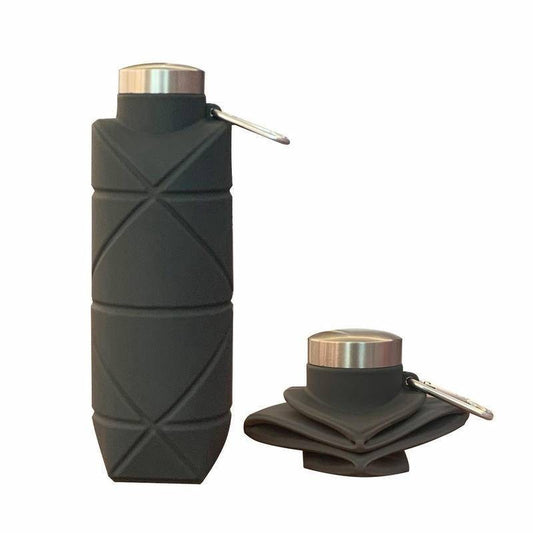 Pekanbaru IA- Botol Air Minum Lipat Silikon Bebas BPA Free Botol Perjalanan Ringan untuk Sport Kemping Gym 700ml