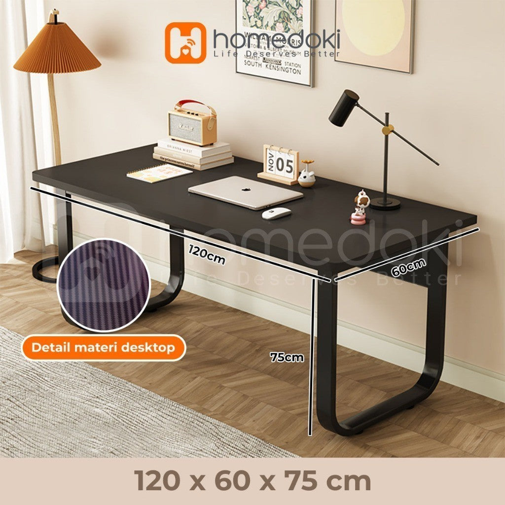 Pekanbaru Homedoki Meja Kerja/ Meja Kantor/ Meja Belajar/ Office Table/ Meja Kayu Minimalis