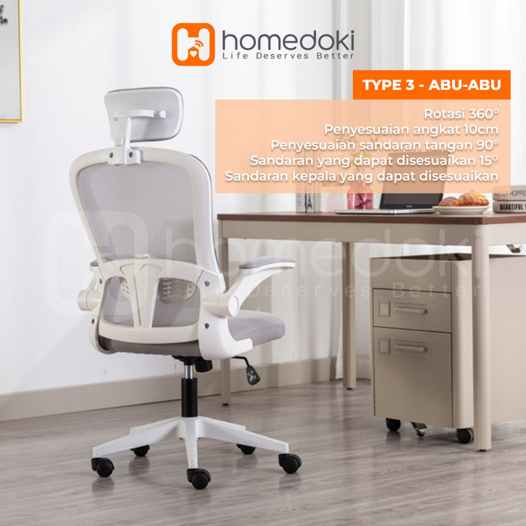 Pekanbaru Homedoki Kursi Kantor / Kursi Gaming / Kursi Putar / Kursi Kantor Hidrolik / Kursi Jaring / Kursi Ergonomis