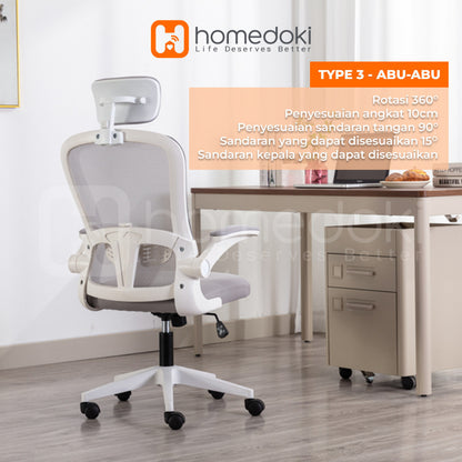 Pekanbaru Homedoki Kursi Kantor / Kursi Gaming / Kursi Putar / Kursi Kantor Hidrolik / Kursi Jaring / Kursi Ergonomis