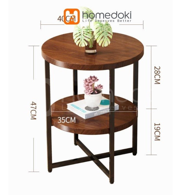 Pekanbaru Homedoki Meja Tamu/Meja Kopi/Meja Sudut/Meja Cafe/Coffe Table/Meja Minimalis/Meja Teras