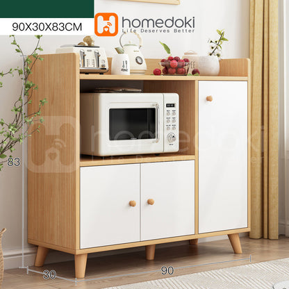 Pekanbaru Homedoki Lemari Dapur Minimalis / Kabinet Dapur / Rak Serbaguna / Lemari Piring / Lemari Multifungsi