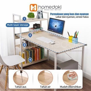 Pekanbaru Homedoki Meja Belajar Minimalis/Meja Komputer Minimalis/Meja Gaming Minimalis/Meja Belajar Anak/Meja Belajar Aesthetic