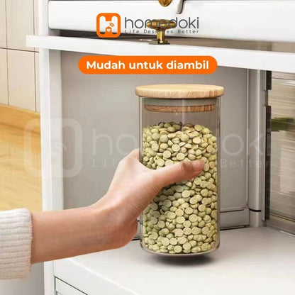 Pekanbaru Homedoki Rak Piring Tertutup / Rak Dapur / Lemari Piring/ Rak Susun Serbaguna  / Rak Penyimpanan Multi-Layer Dengan Roda Pintu