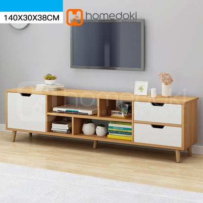 Pekanbaru Homedoki  Meja Tv Kayu Tv Serbaguna Minimalis Jumbo Meja Tv Minimalis Tv Meja Tv Rak Tv Minimalis Bufet Tv Minimalis Kayu Modern Murah