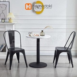 Pekanbaru Homedoki  Kursi Bar Besi/Kursi Makan/ Kursi Persegi Tinggi / Kursi Outdoor