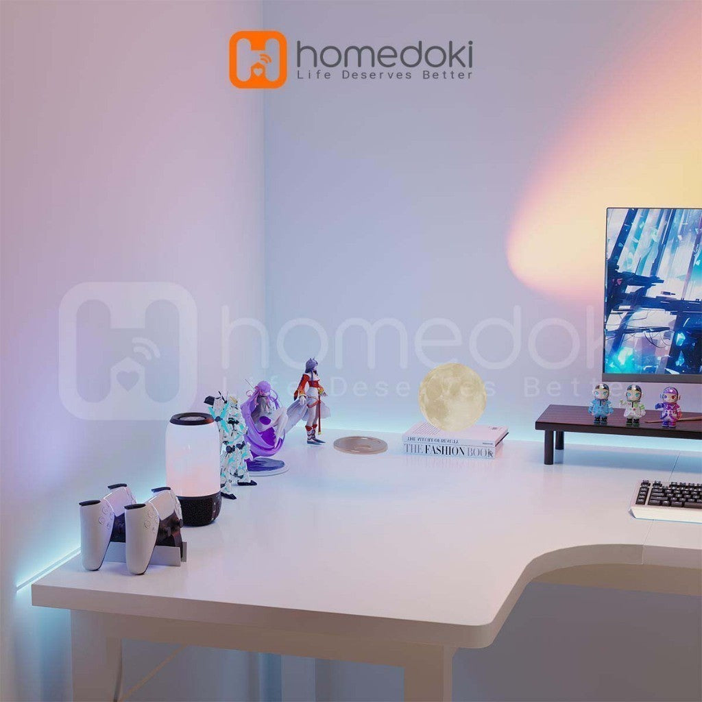 Pekanbaru Homedoki Meja Gaming / L Shaped Meja / Meja Komputer Serat Karbon / Meja Laptop / Meja Komputer Minimalis / Meja Kantor /  Meja Kantor Serbaguna / Meja Kerja / Meja Belajar