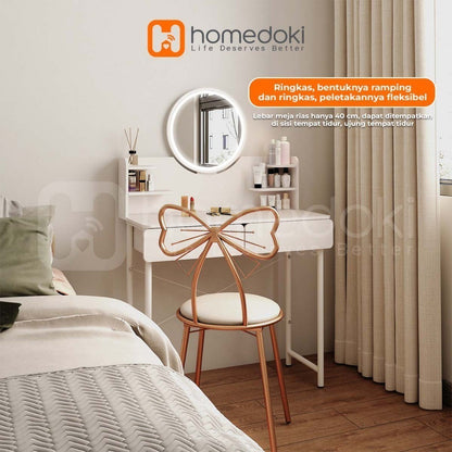 Pekanbaru Homedoki Meja Rias/Meja Rias Aesthetic/Meja Rias Minimalis/Meja Rias Led/Meja Rias Lampu/Meja Rias Sliding/Meja Make Up