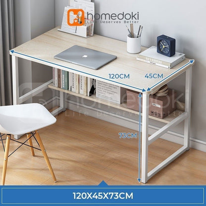 Pekanbaru Homedoki Meja Belajar Minimalis/  Meja Gaming / Meja Komputer / Meja Kantor / Meja Rias Panjang / Meja Kamar Tidur Sederhana