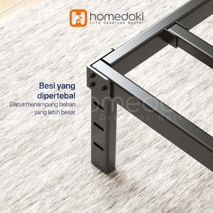 Pekanbaru Homedoki Basicbed / Dipan Tempat Tidur / Yelena Ranjang Tidur / Divan Dipan Tempat Tidur / Kai Ranjang Besi Industrial Bed In A Box
