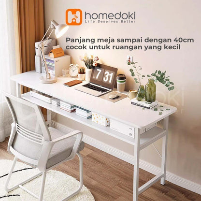 Pekanbaru Homedoki Meja Belajar 120Cm / Meja Kantor / Meja Komputer / Meja Kerja / Meja Kamar / Meja Rias / Meja Makan Minimalis / Meja Kamar Tidur