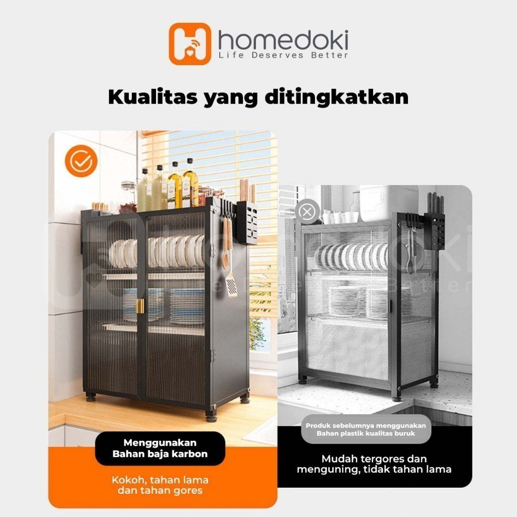 Pekanbaru Homedoki Rak Piring/ Rak Cuci Piring/ Peralatan Dapur/ Rak Pengering/ Rak Dapur
