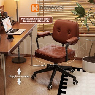 Pekanbaru Homedoki Kursi Kantor/Kursi Kantor Empuk Nyaman/Kursi Kerja Kantor/Kursi Aesthetic