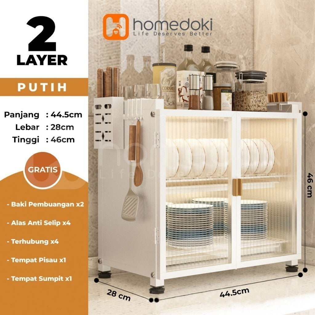 Pekanbaru Homedoki Rak Piring/ Rak Cuci Piring/ Peralatan Dapur/ Rak Pengering/ Rak Dapur