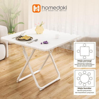 Pekanbaru Homedoki Meja Makan Lipat/Meja Makan/Meja Lipat/Meja Makan Serbaguna/Meja Makan Portable