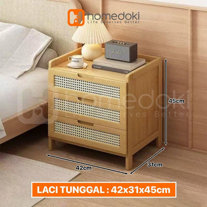 Pekanbaru Homedoki Meja Nakas / Meja Kecil / Nakas Meja Kamar Tidur Minimalis  / Meja Samping Tempat Tidur