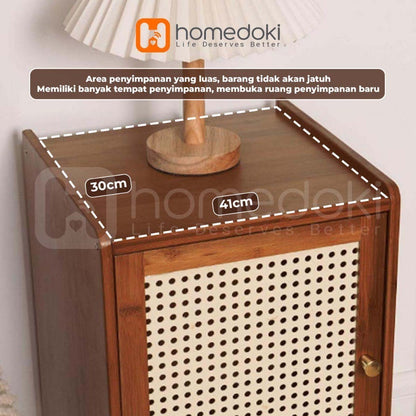 Pekanbaru Homedoki Meja Nakas / Meja Kecil / Nakas Meja Kamar Tidur Minimalis  / Meja Samping Tempat Tidur
