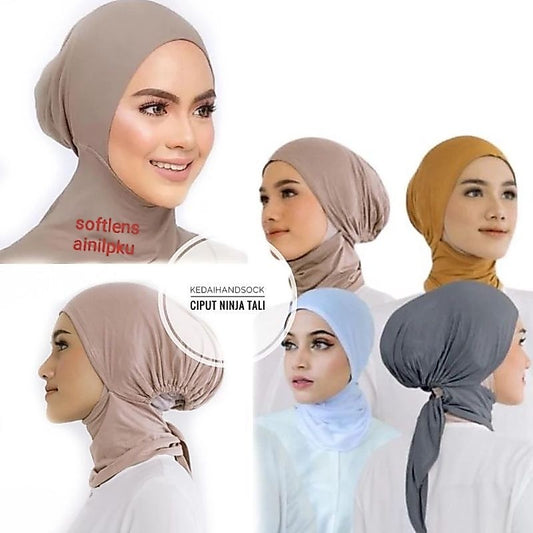 Pekanbaru Ciput Ninja Talireal Picturematt Spandeks/Jersey Premium Hijab