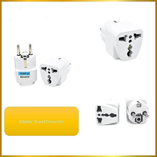 Pekanbaru HR-Colokan Travel Converter / Sambungan Adaptor Kaki 3 ke Kaki 2 / EU KR Plug Charger