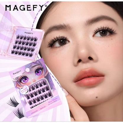 Pekanbaru [Tanpa Lem] Magefy Bulu Mata Palsu Natural Eyelash Extension Tanam Premium