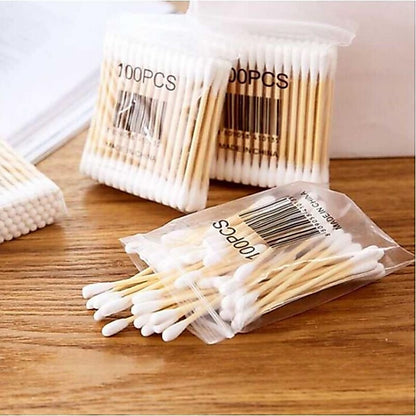 Pekanbaru (100 Pcs) Cotton Buds Bambu / Cotton Swab Bamboo / Cotton Bud Kayu
